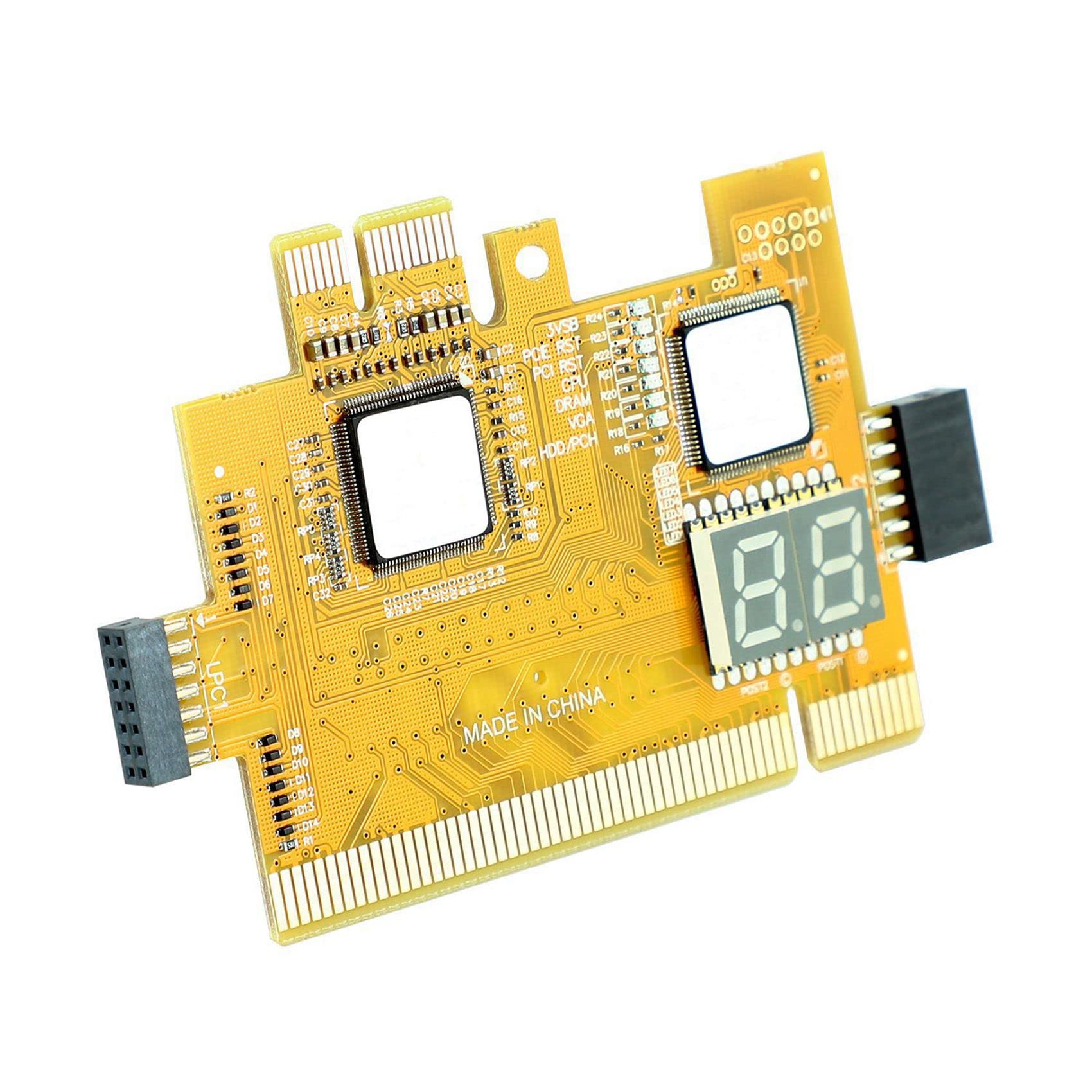 2X NarzęDzie do Wykrywania PCI-E LPC Wielofunkcyjna Karta Diagnostyczna Laptop Desktop Akcesoria Testowe Post WskaźNik LED Analizator Debugowania PłYty GłóWnej Komputera