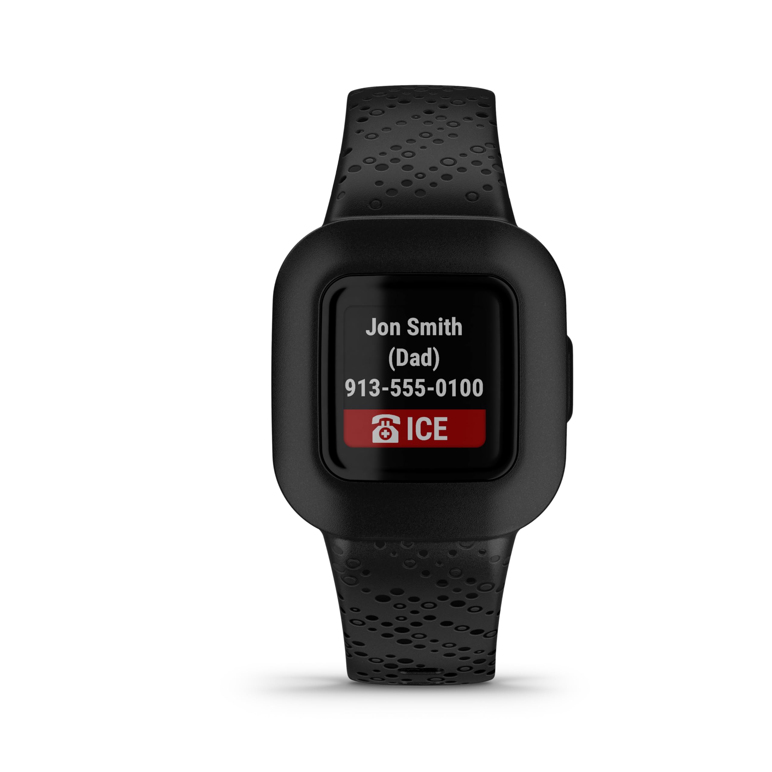 Garmin vívofit jr. 3 – wasserdichter, digitaler Aktivitätstracker für Kinder ab 4 Jahren, Schrittzähler, 1,4 cm Display, Notfallkontakt, bis zu 1 Jahr Batterielaufzeit, Abenteuerwelt & Quiz