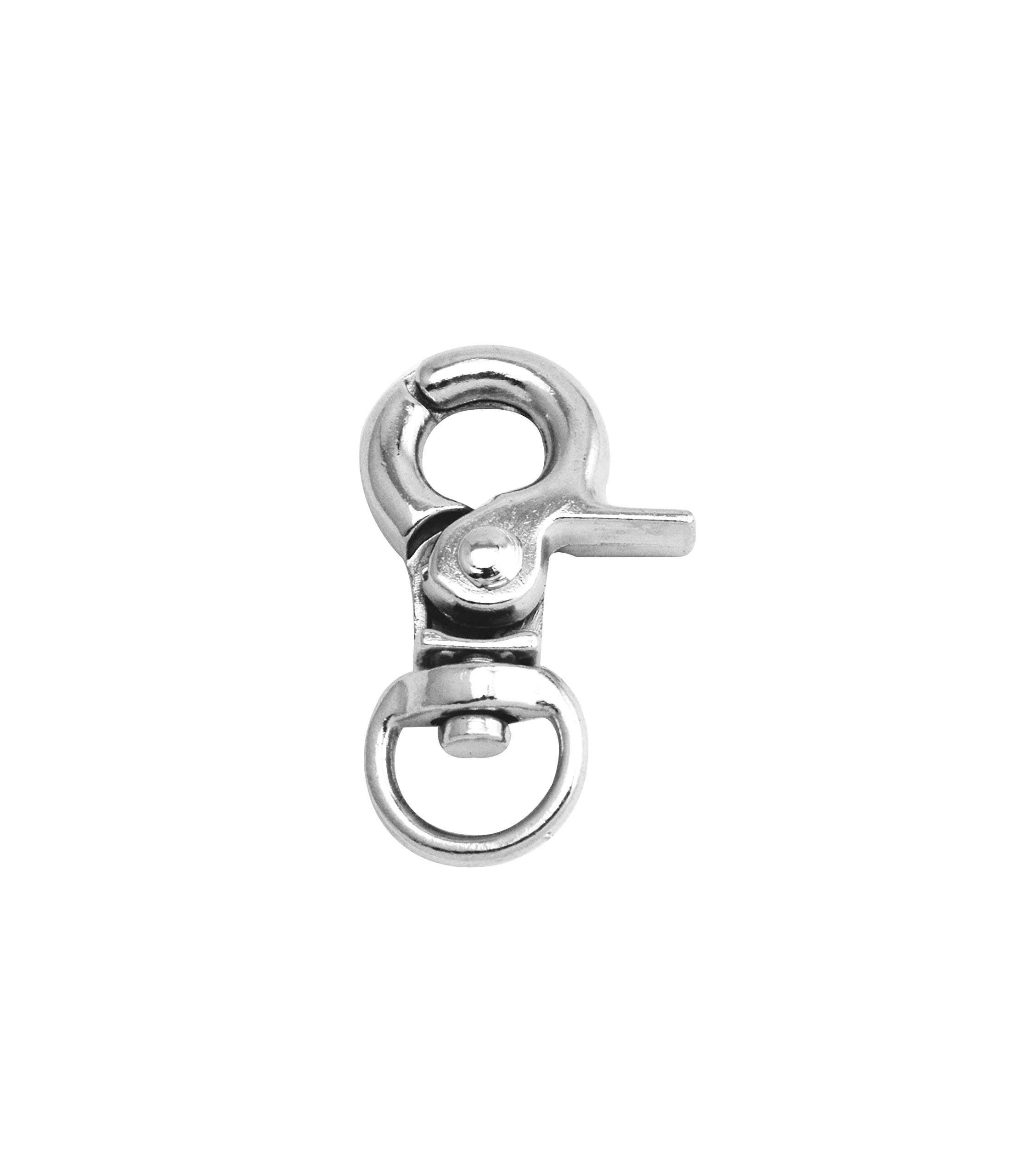 10-Pack Swivel Snap Lobster Clasps – 0.5" Inner D-Ring, Zinc Alloy Spring Buckles