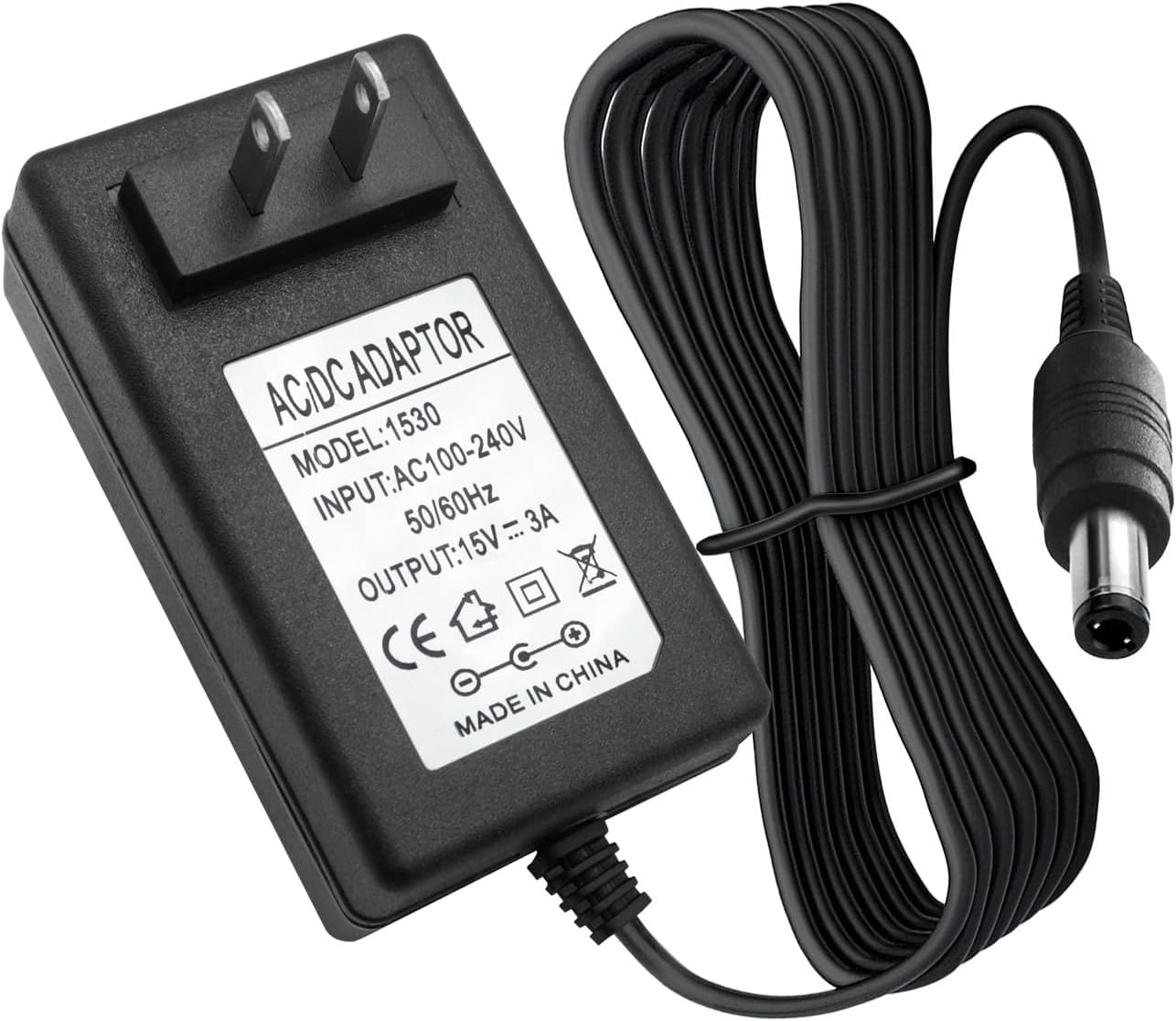 Draw a dragon 15V 3A Power Supply Adapter Compatible with Turtlebox gen 2 3 Speaker,Litter Robot2 3 4 Open Air Self Cleaning Cat Litter Box, Litter Robot Power Supply,Litter Robot Power Cord 6.6FT
