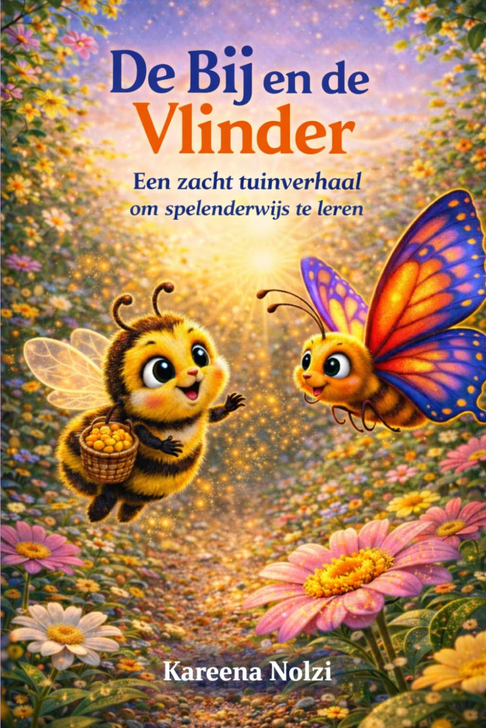 De Bij en de Vlinder: Een zacht tuinverhaal om spelenderwijs te leren (Tuinvrienden Verhalen)