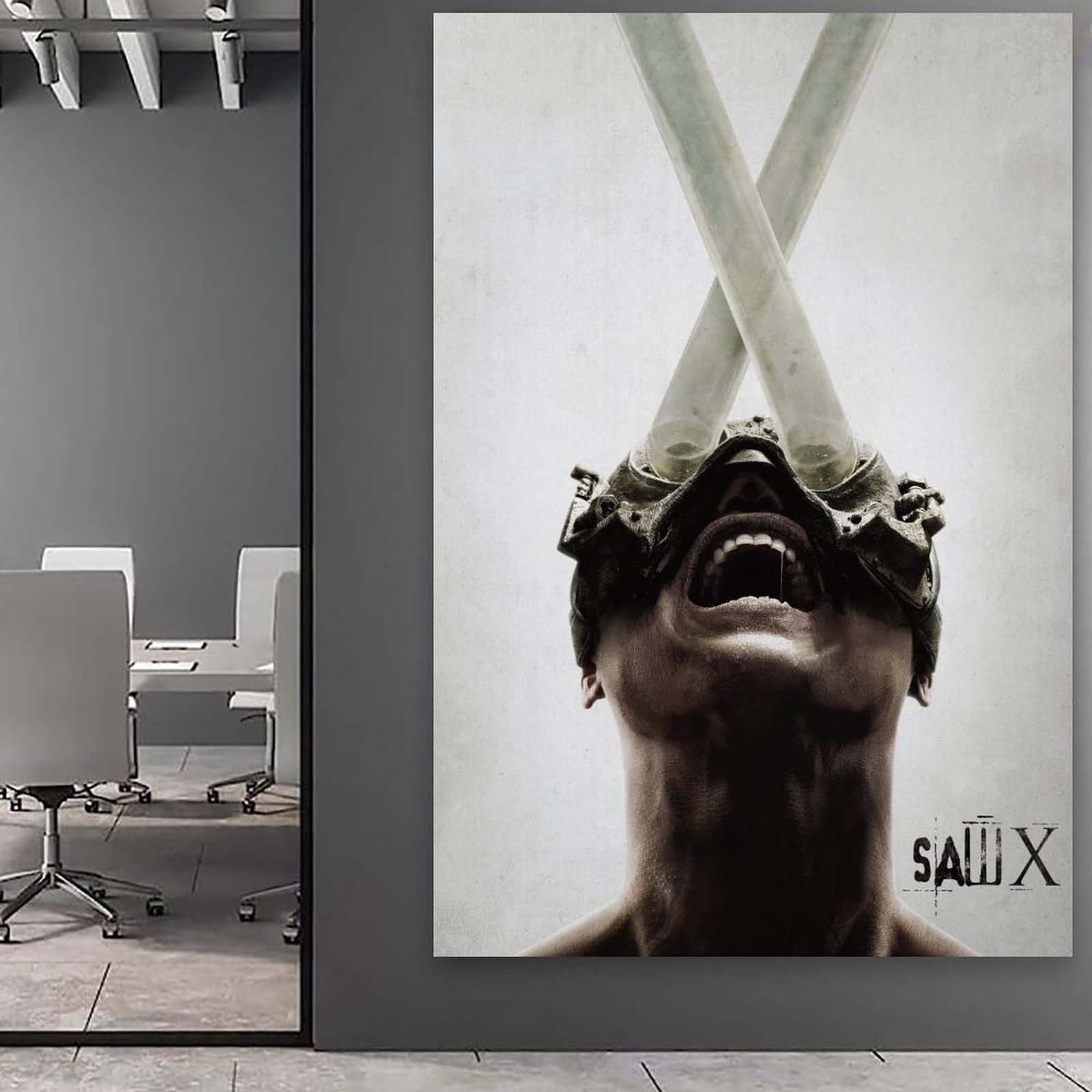 Amazon.co.jp: Saw X Poster ホラー映画ポスター キャンバス ウォール