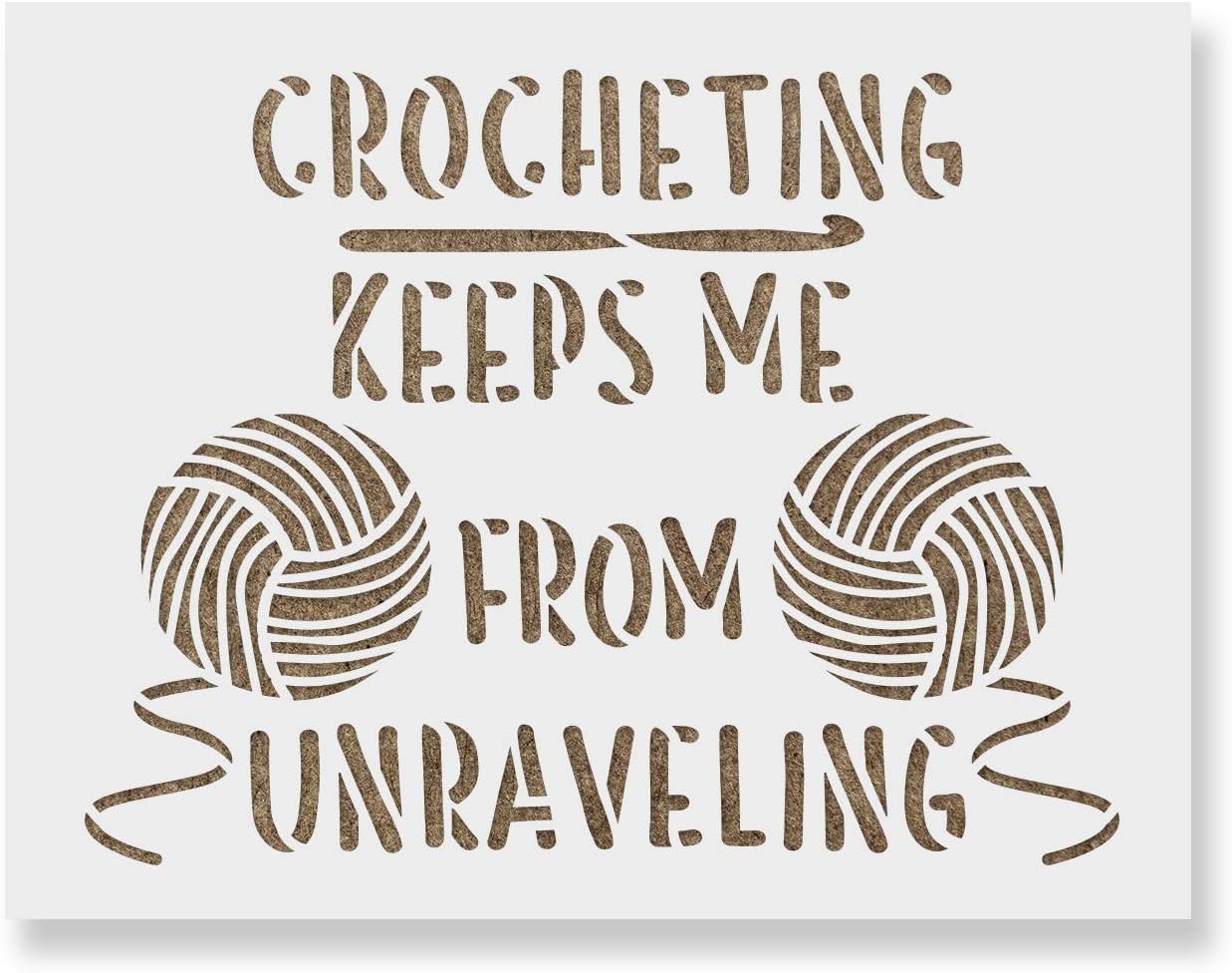 Crocheting Unraveling Stencil - Knitting Stencil, Add A Unique Touch to Your Living Spaces, Crochet Kit Stencil