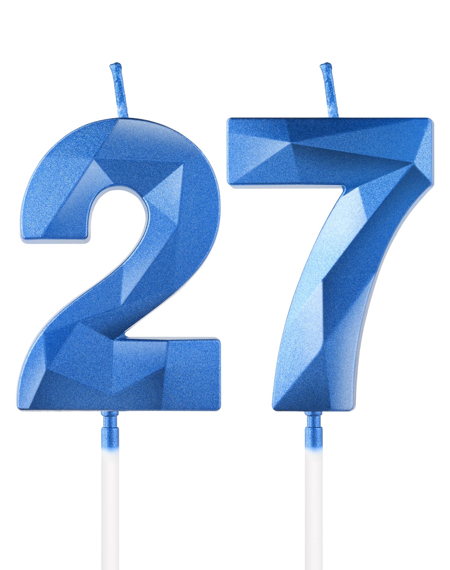 Royal Blue 13th Birthday Candles, 3D Number 13 Candle for Cake, Boy Girl 13th Birthday Decorations,Sapphire Candle Topper Blue Cake Decorations for Birthday Party Wedding Anniversary Supplies — view 65