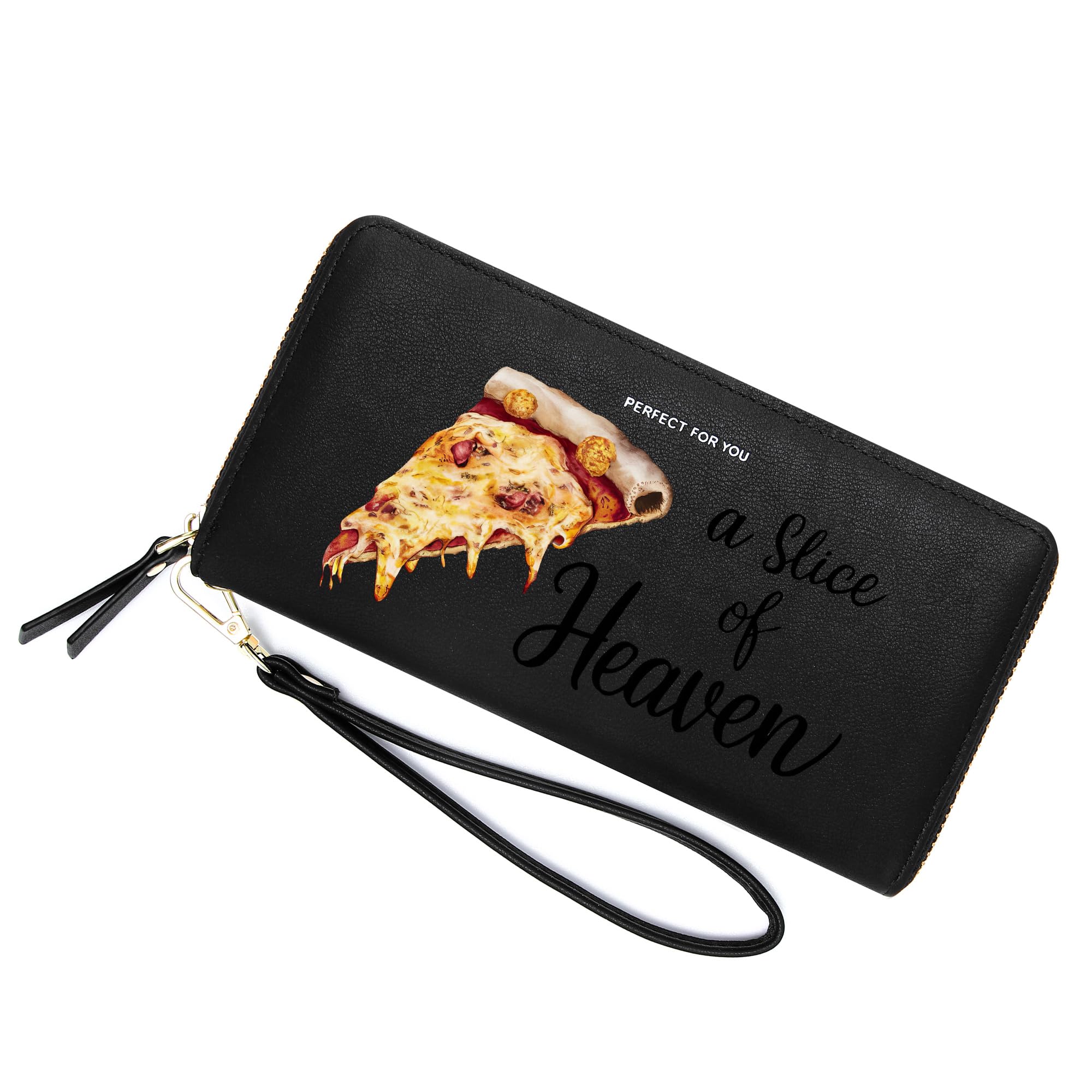 ZRTARY Customized Delicious Pizza Women's Wallet,Holiday Gift,Graduation Gift for Friend,Birthday Gift for Son Daughter from Parents Grandparent 1301a