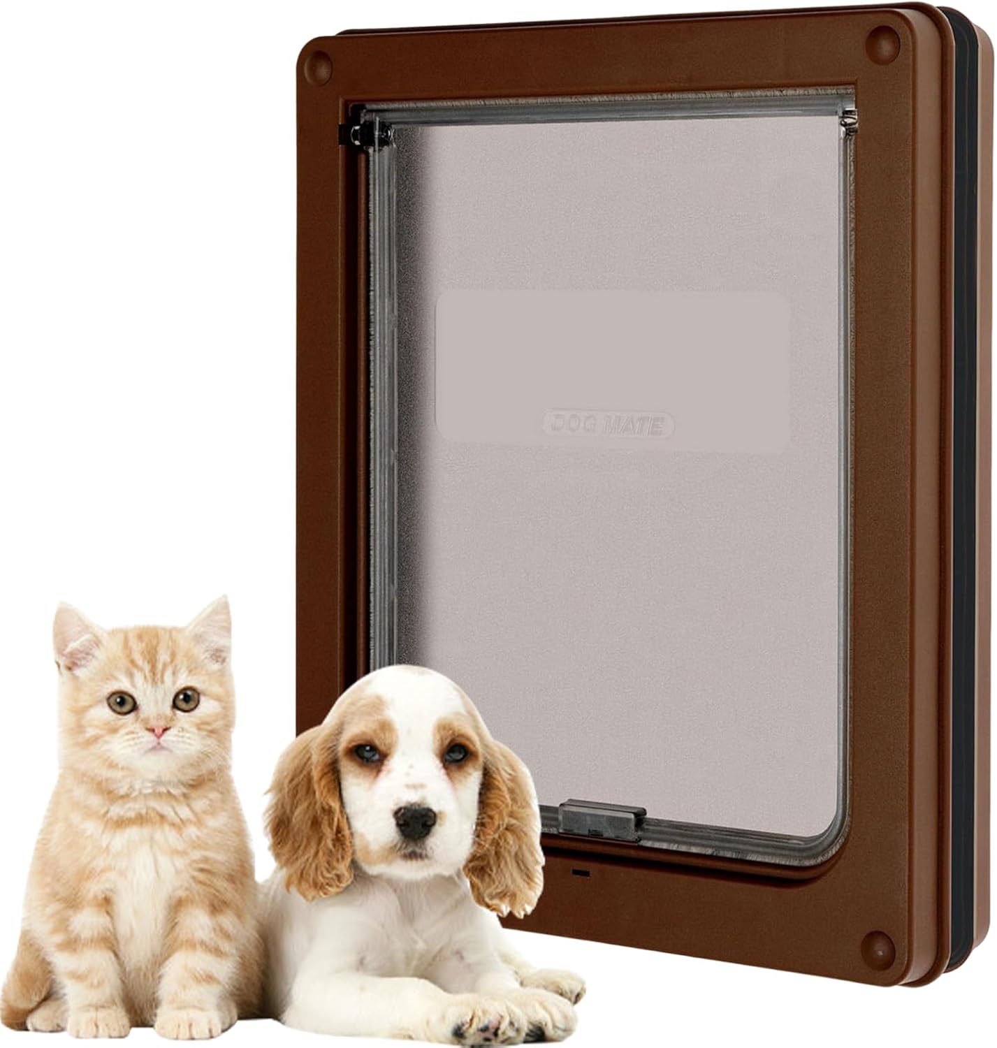 Doggy Door - 室内用 猫ドア 犬用ドア メッシュ フラップ付き,チャイルドロック ゲート ペットサプライ 取付キット付き