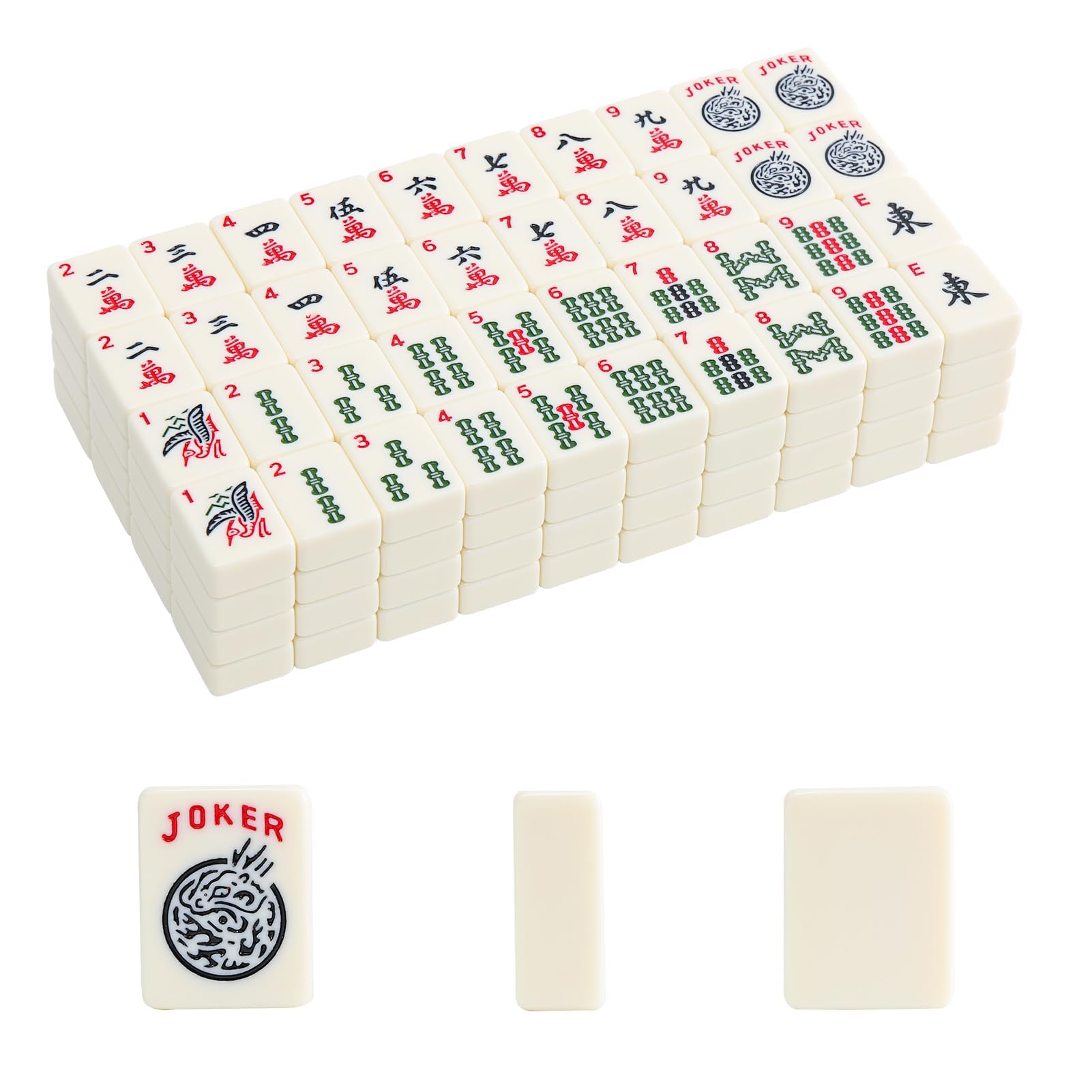 GUSTARIA 1.2” American Mahjong Tiles, 160 American Mahjong Tiles