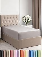 Vista 280 de King Fitted Bed Sheet - Bottom Single Fitted Sheet Only - Ultra-Soft Hotel Luxury Bedding w/ 8-16 Inch Deep Pockets - Breathable, Cooling & Wrinkle