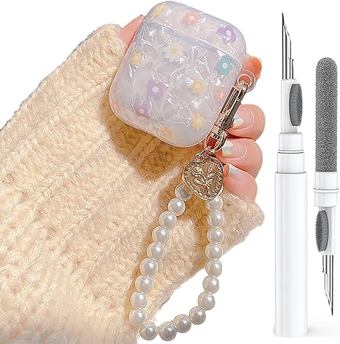 Vista 46 de Funda para AirPod, diseño de mármol, funda protectora portátil con llavero compatible con Apple AirPods, funda de carga 2 y 1, para niñas, mujeres