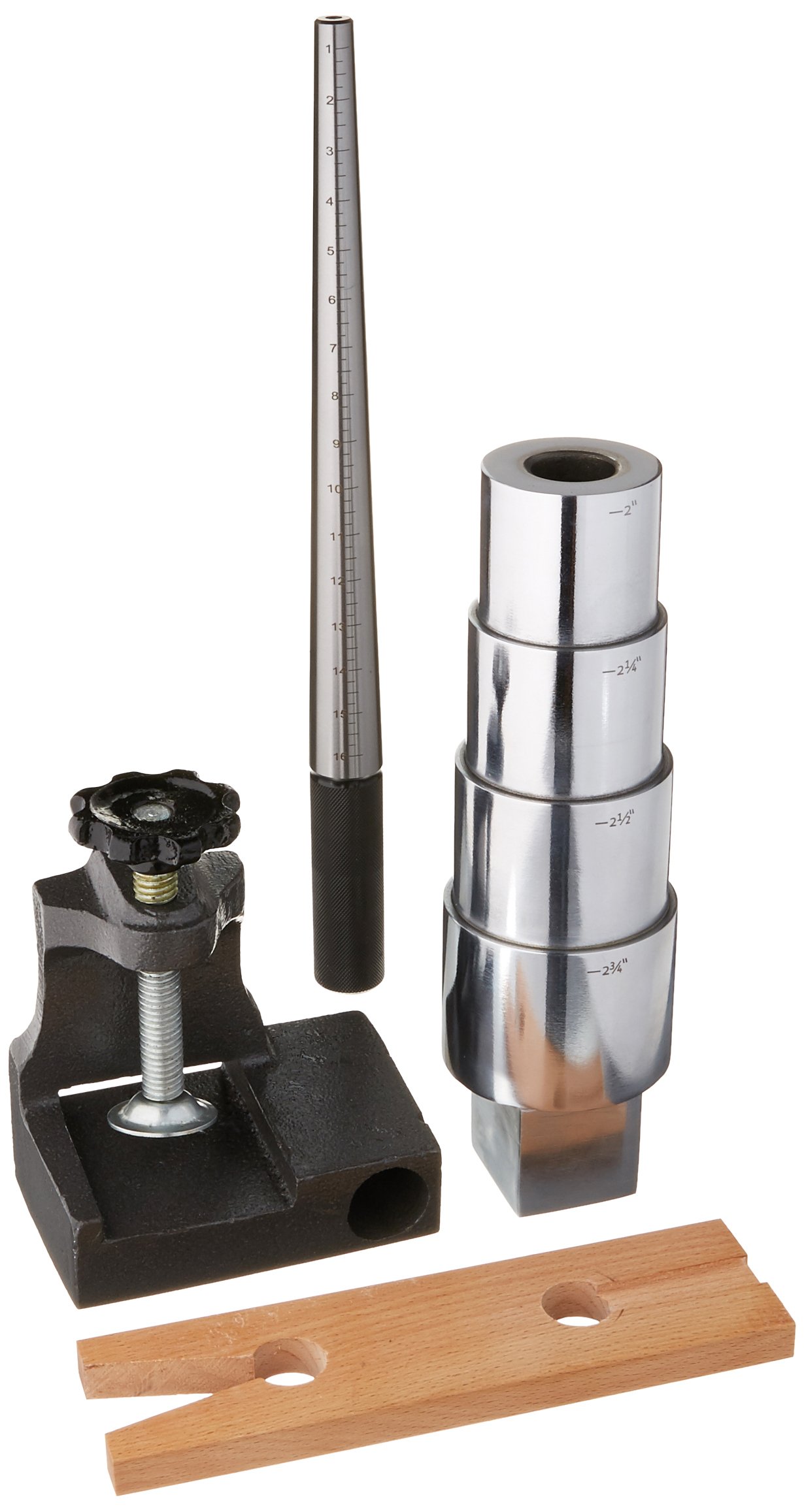 SE Clamp-On Bench Anvil Set with Bracelet Mandrel/Ring Mandrel/Wooden Pin - JT879BA3