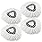 4 Pack Spin Mop Refill Replacement Head Compatible with Ocedar EasyWring Spinning Mop - Microfiber Mop Replace Heads