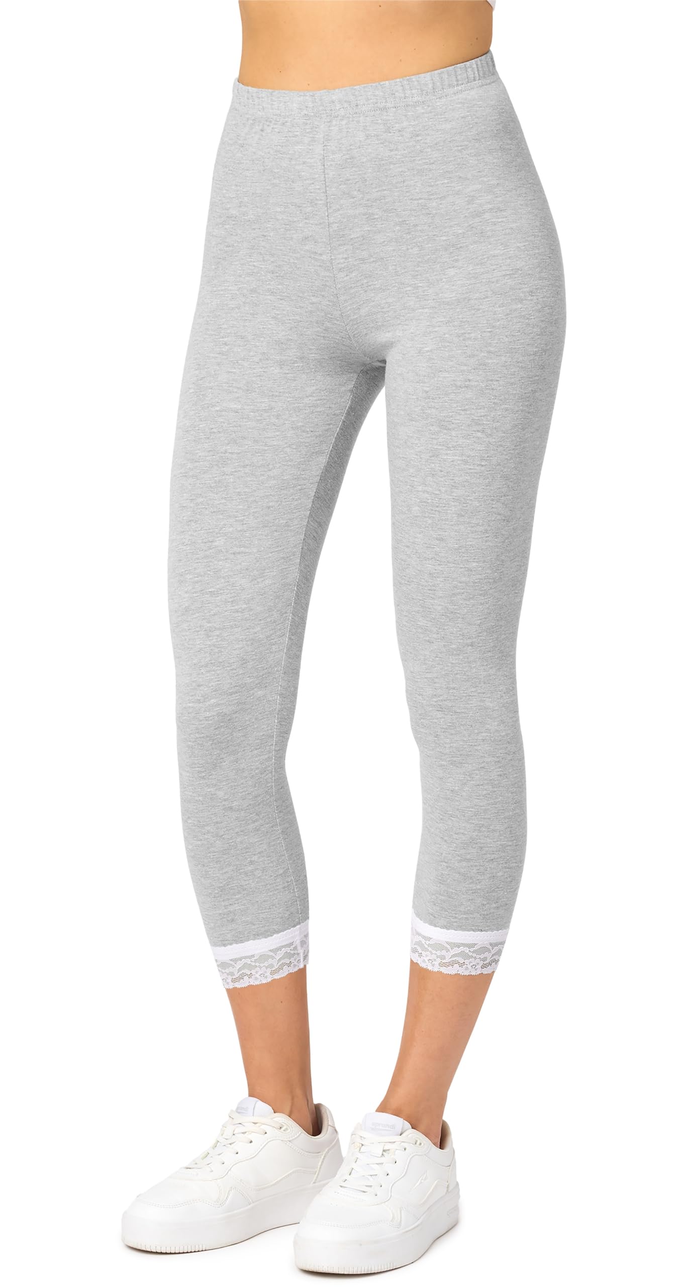 Merry Style Women's 3/4 Leggings MS10-290(Melange, M)