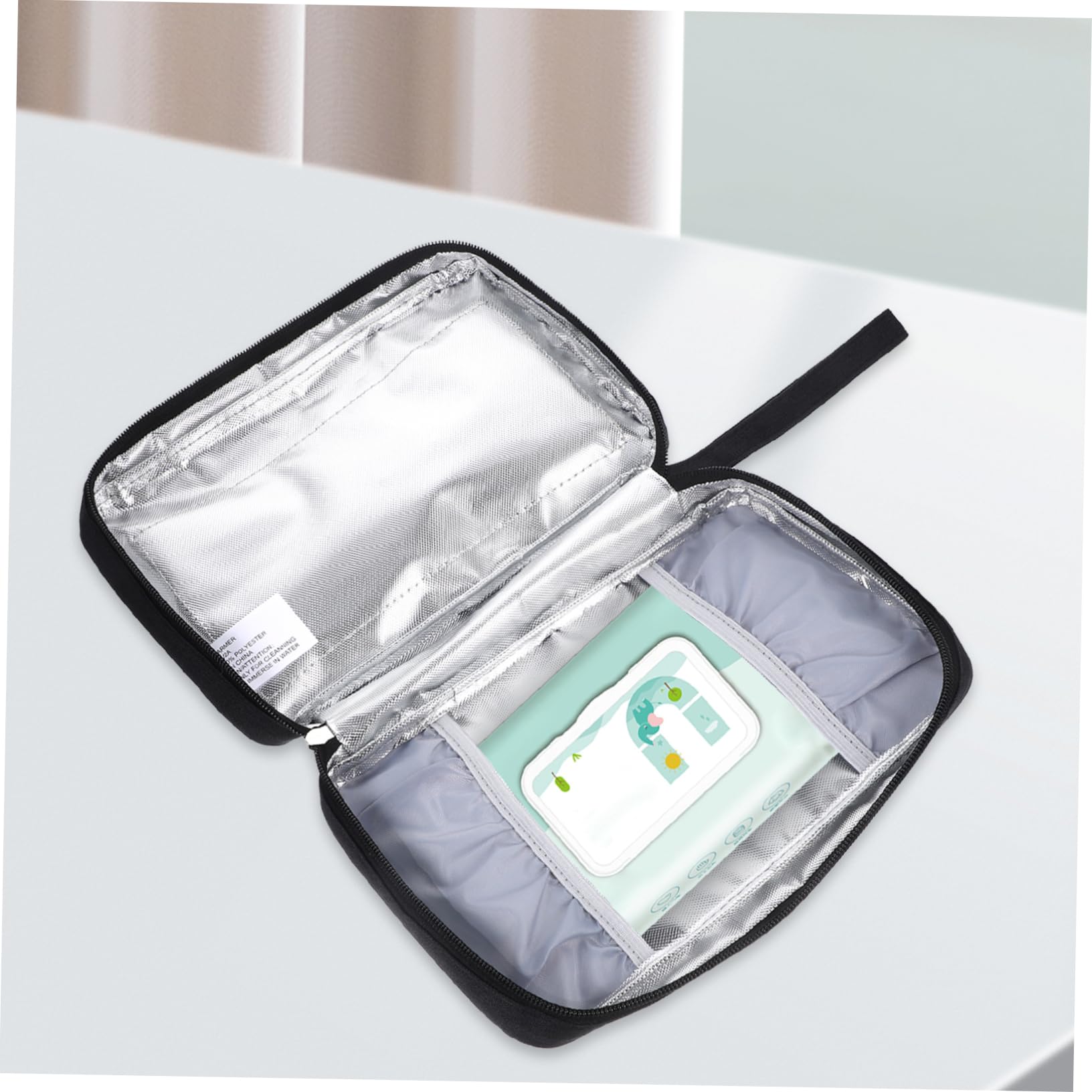 Zerodeko Tragbarer Feuchttücherwärmer für Babys mit Konstanter Temperatur und Wärmeerhalt Neopren Material Geeignet für Drinnen und Draußen USB Betrieben
