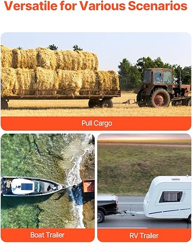 Miniatura 6 de VEVOR Enganche de remolque ajustable, caída de 6 pulgadas y montaje de bola de enganche de elevación de 4.5 pulgadas con receptor de 2.5 pulgadas,