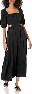 Women's Anaya Square Neck Cut-Out Tiered Maxi Dress - Buy now