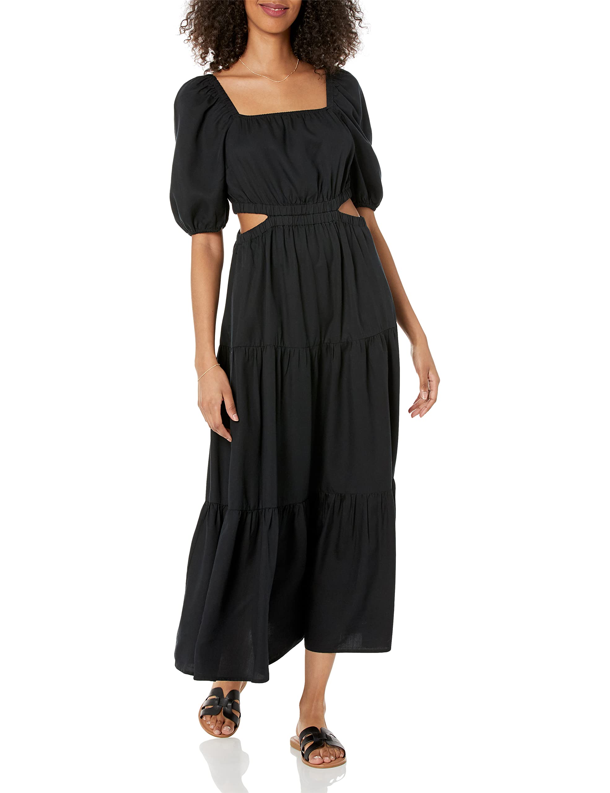 drop waist tiered maxi dress Aurora's Green Fairy Dress Green / S main image 1