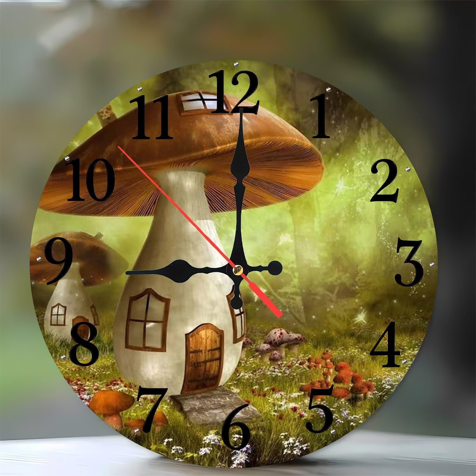 Horloge murale moderne sans tic-tac resout le bruit dans la chambre 35cm