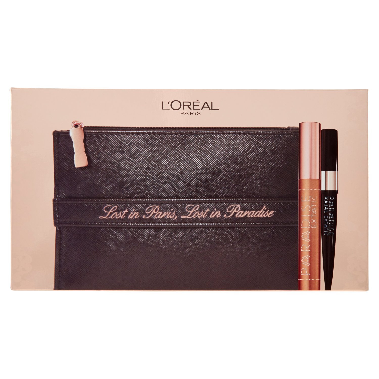 L'Oréal Paris Edizione Limitata Lost in Paradise Pochette Idea Regalo con Mascara Paradise e Matita Kajal Nera