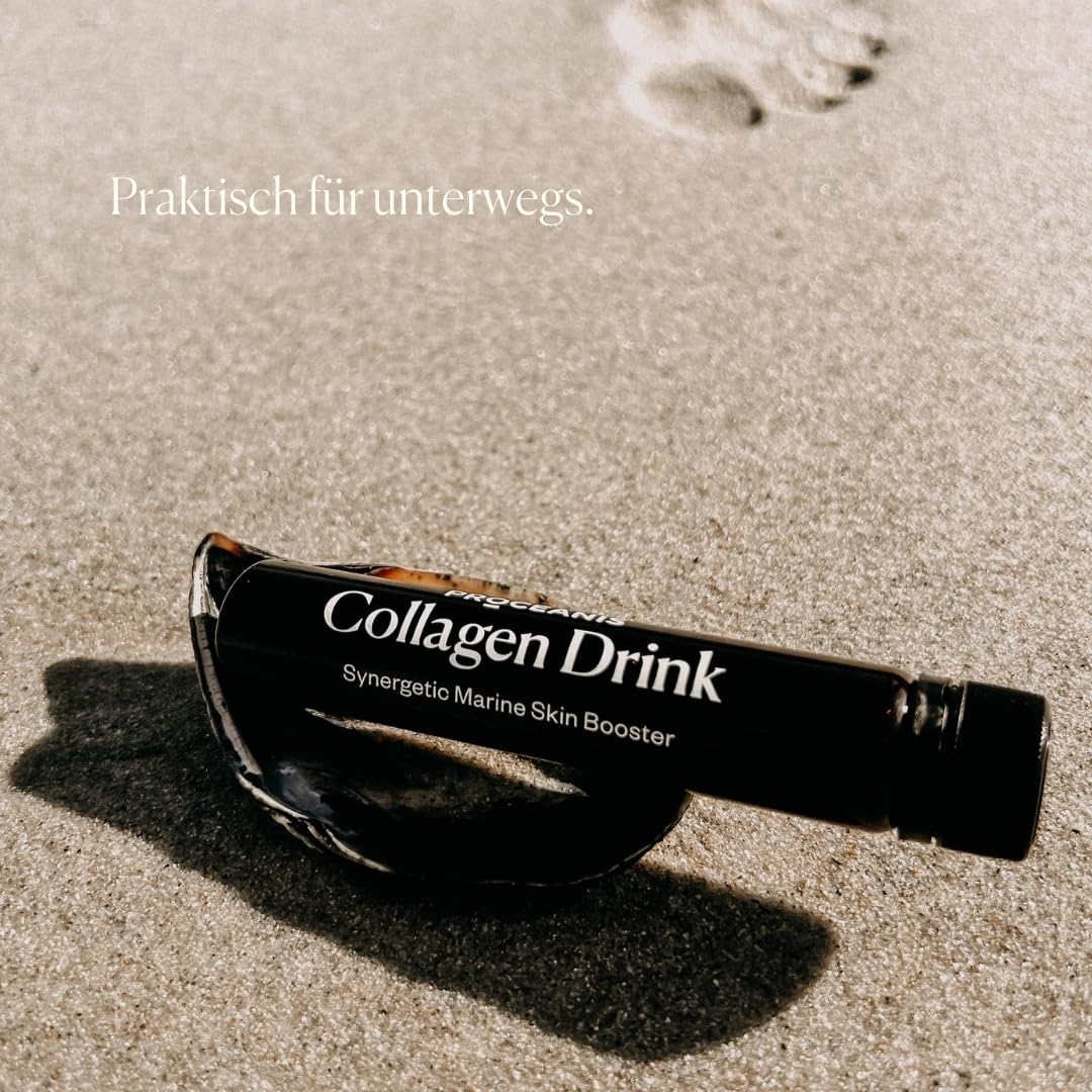 Marine Kollagen Ampullen zum Trinken - fruchtig lecker - Kollagenaufbau über Nacht - Premium Fisch Collagen Drink (10 Tage Skin Kur)