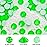 Novani 3000 Pieces Flatback Rhinestones Glass Round Gems Neon-Green Crystals for Nail Art DIY Crafts Clothes Shoes,SS10,2.7-2.9mm