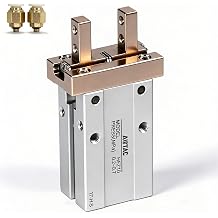 Pneumatic Gripper Claw Parallel Style with Guide Track-Ball Bearing, Mini Finger Air Cylinder AirTac HFZ16 Bore Size 16mmDouble Acting