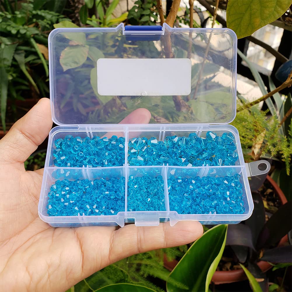 Lot De 200 Perles Bicônes En Verre à Facettes Multicolores Pour La