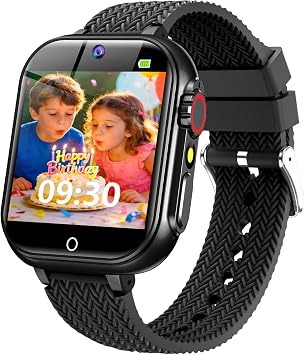 Kids Smart Watch for Boys Age 5-12, Birthday Gift for Boys Girls, HD Touch Screen Watch with 32 Games, Camera, Video Recorder, Music Player, Pedometer, Flashlight, Toy for 5 6 7 8 9 10 11 12 Year Old