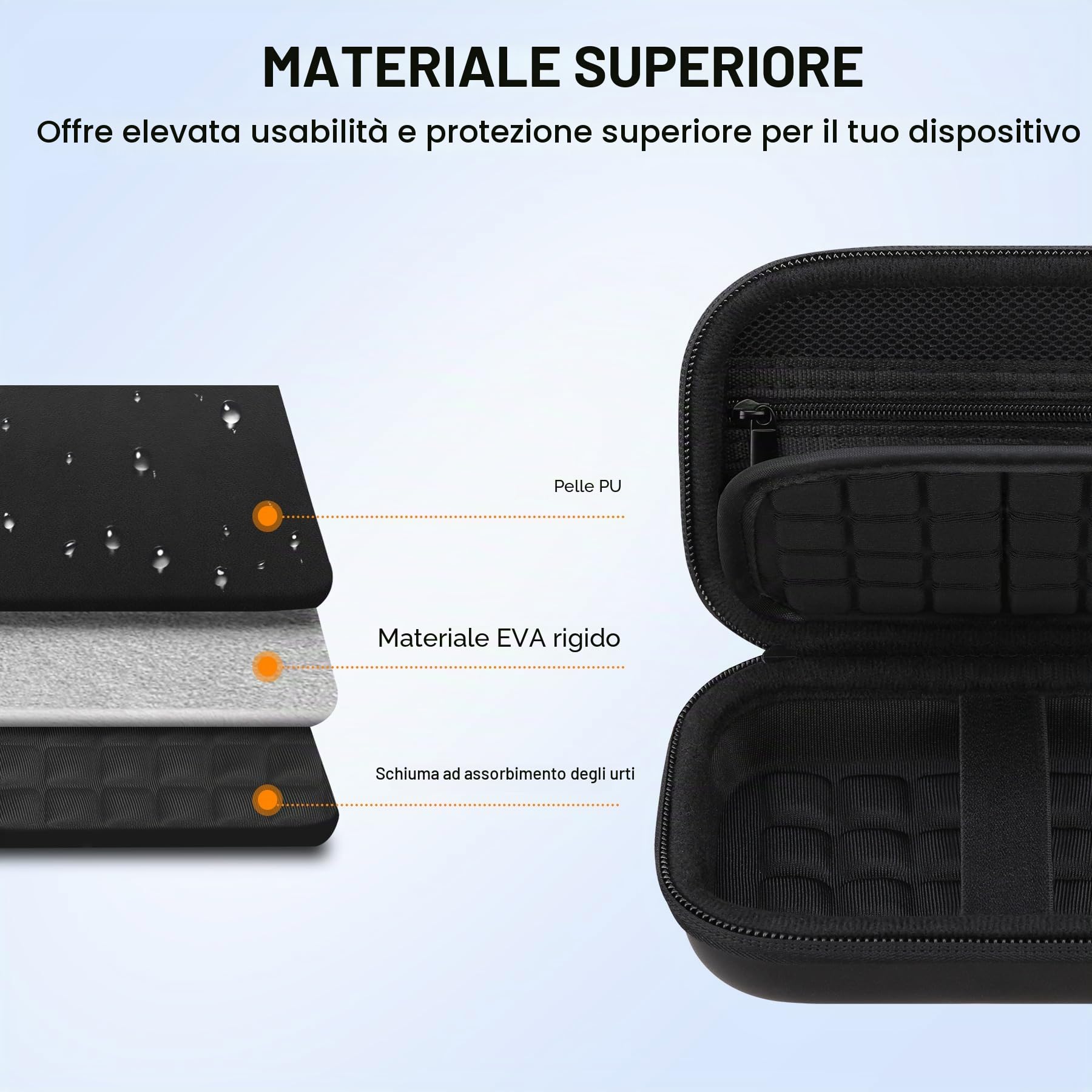 Elonbo Custodia per Kodak Step/Kodak Step Slim Wireless Mobile Instant Photo Mini Stampante a colori, Portable Picture Printer Travel Holder Bag. Nero