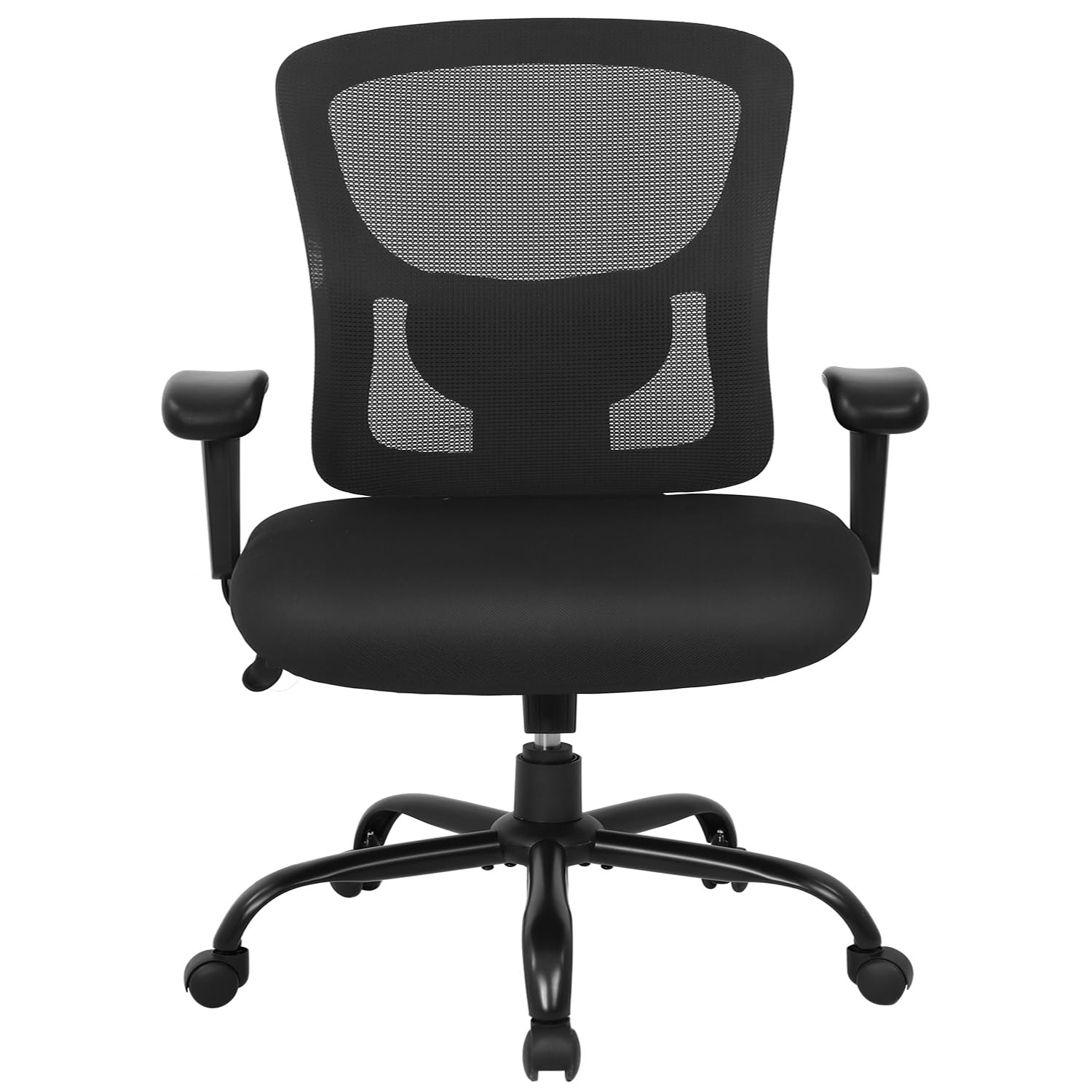 Sponsored Ad - Big and Tall Office Chair 400lbs Wide Seat Desk Chair Computer Chair with Lumbar Support Adjustable Arms Task Rolling Swivel Mesh Executive High Back Ergonomic Chair for Adults Women,Black