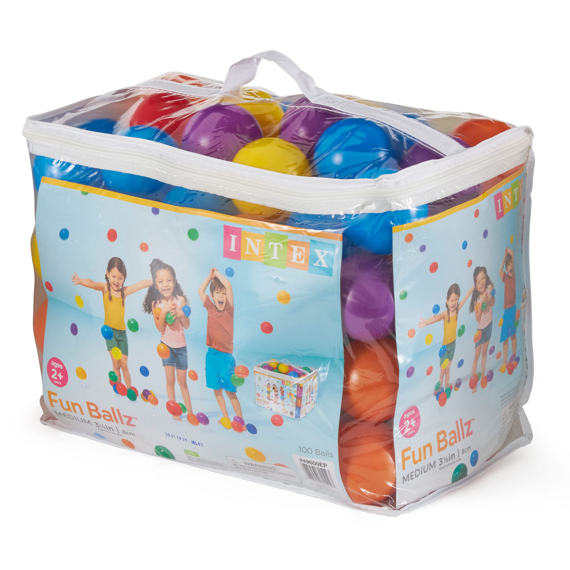 Intex Fun Ballz - Kunststoffbälle - 100 Stück - Ø 8 cm