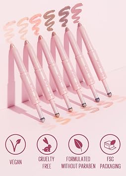 Kaja Eyeshadow - Wink Dazzle 02 Champagne Sequin (Shimmer) | Glitter, Smudge Proof, Creamy Formula, Vegan, Cruelty-Free, Creamy, Blendable, High Pigmentation Shimmer Stick, Long Lasting, Waterproof
