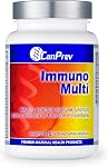 CanPrev Immuno Multi 90 gélules végétales - Approvisionnement de 30 jours - Aide à maintenir la fonction immunitaire, vitamine C - Source d'antioxydants pour le maintien d'une bonne santé - Aide à la croissance et au développement normal