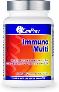 CanPrev Immuno Multi 90 Veg Caps - 30-Day Supply - Helps to Maintain Immune Function, Vitamin C - Source of Antioxidants for the Maintenance of Good Health - Helps in Normal Growth and Development