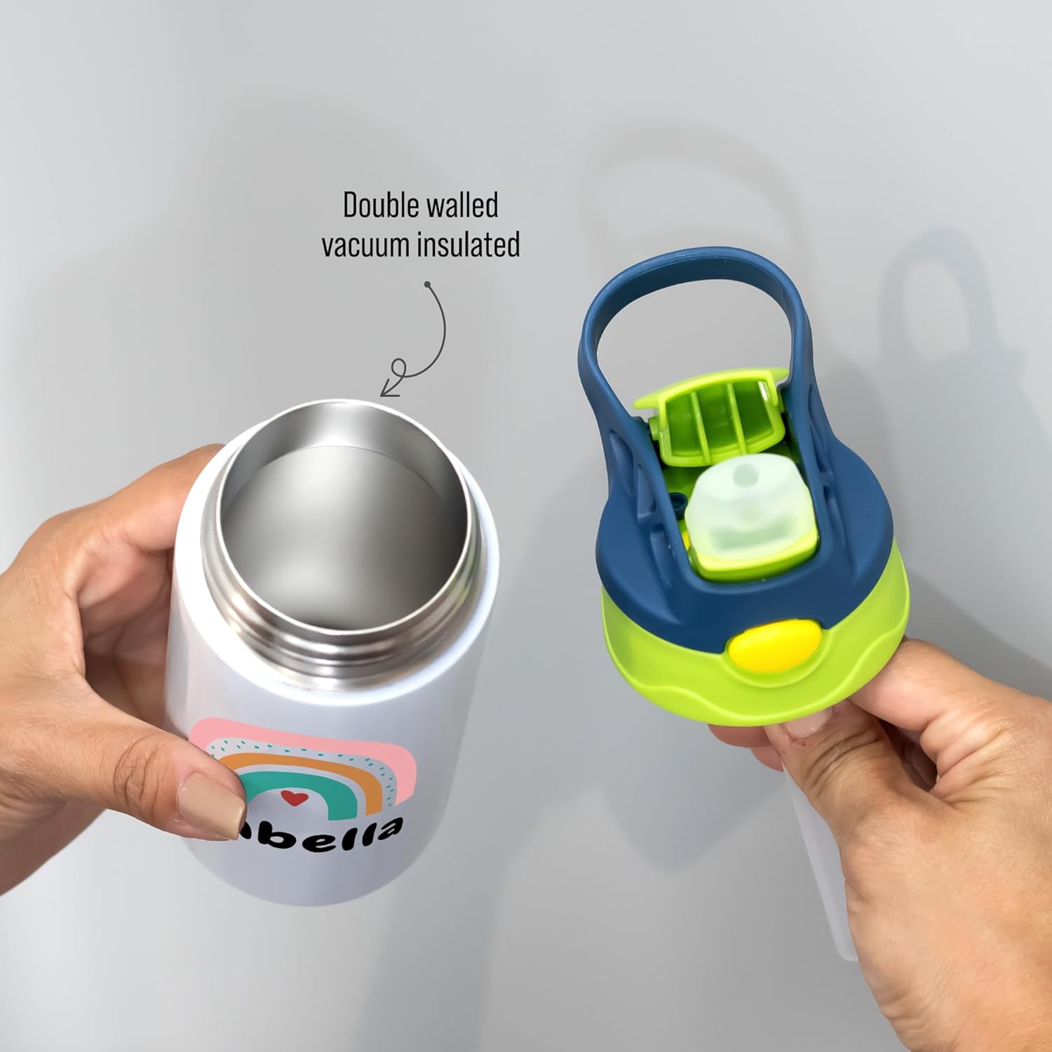 Custom Kids Tumbler 12oz & 20oz – Personalized Insulated Sports Water Bottle for School, Double Wall Vacuum Stainless Steel Cup, Custom Name Children Leak-Proof Tumbler - Image 5