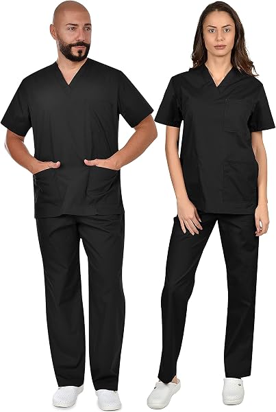 B-well Cesare Divisa Sanitaria Donna e Uomo | Uniforme Sanitaria Donna e Uomo Unisex Set con Casacca e Pantalone | Divise Sanitarie - 2