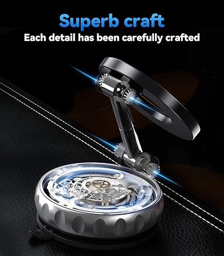 Miniatura 8 de Soporte magnético para teléfono con succión al vacío, paquete de 2 soportes de teléfono para automóvil 2025