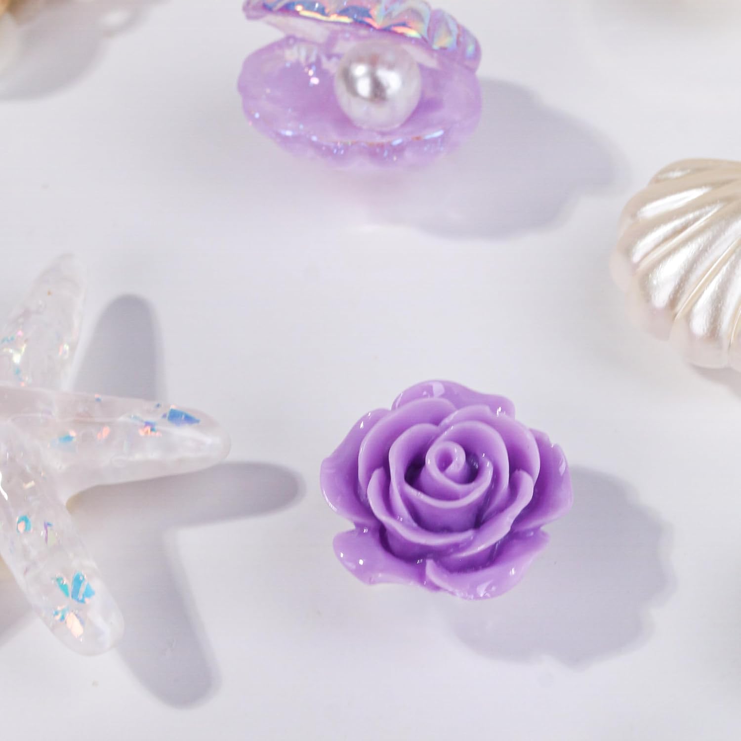 Seashell Shoe Charms Set, Ocean Beach Theme Decorative Accessories for Shoes, Wristbands and Bags, Summer Gift for Women