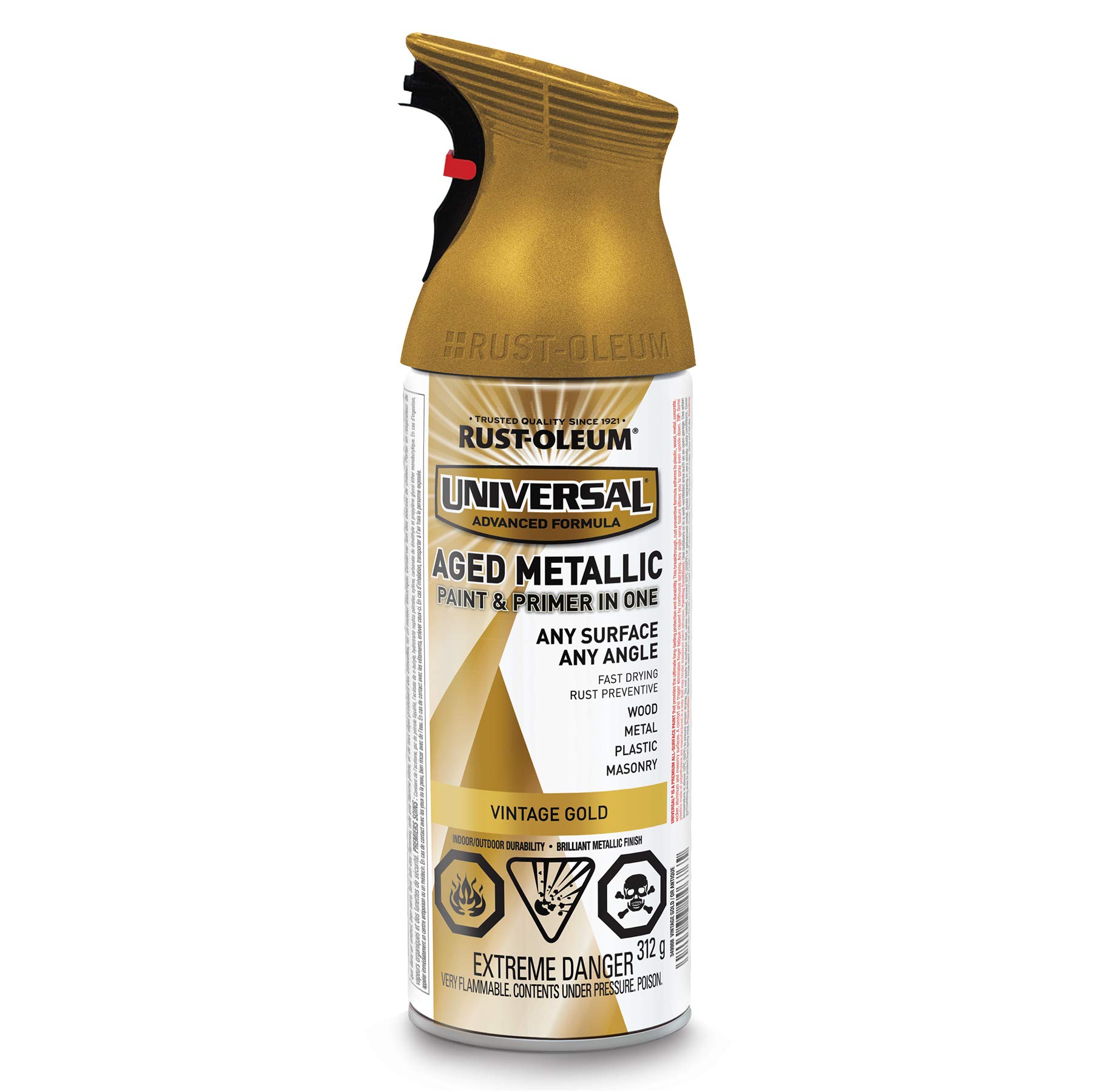 Rust-Oleum Universal Metallic Finish in Antique Brass, 312g — view 10