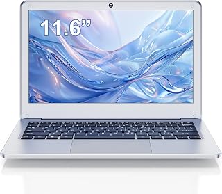 Laptop Windows 11 Pro Computer, 11.6 inch Mini Laptops 8GB RAM windows laptop, N4000 Dual Core Processor,256GB ROM SSD, Slim and Lightweight Notebook for Work, School, Travel 2025 (Silver, 256 SSD)