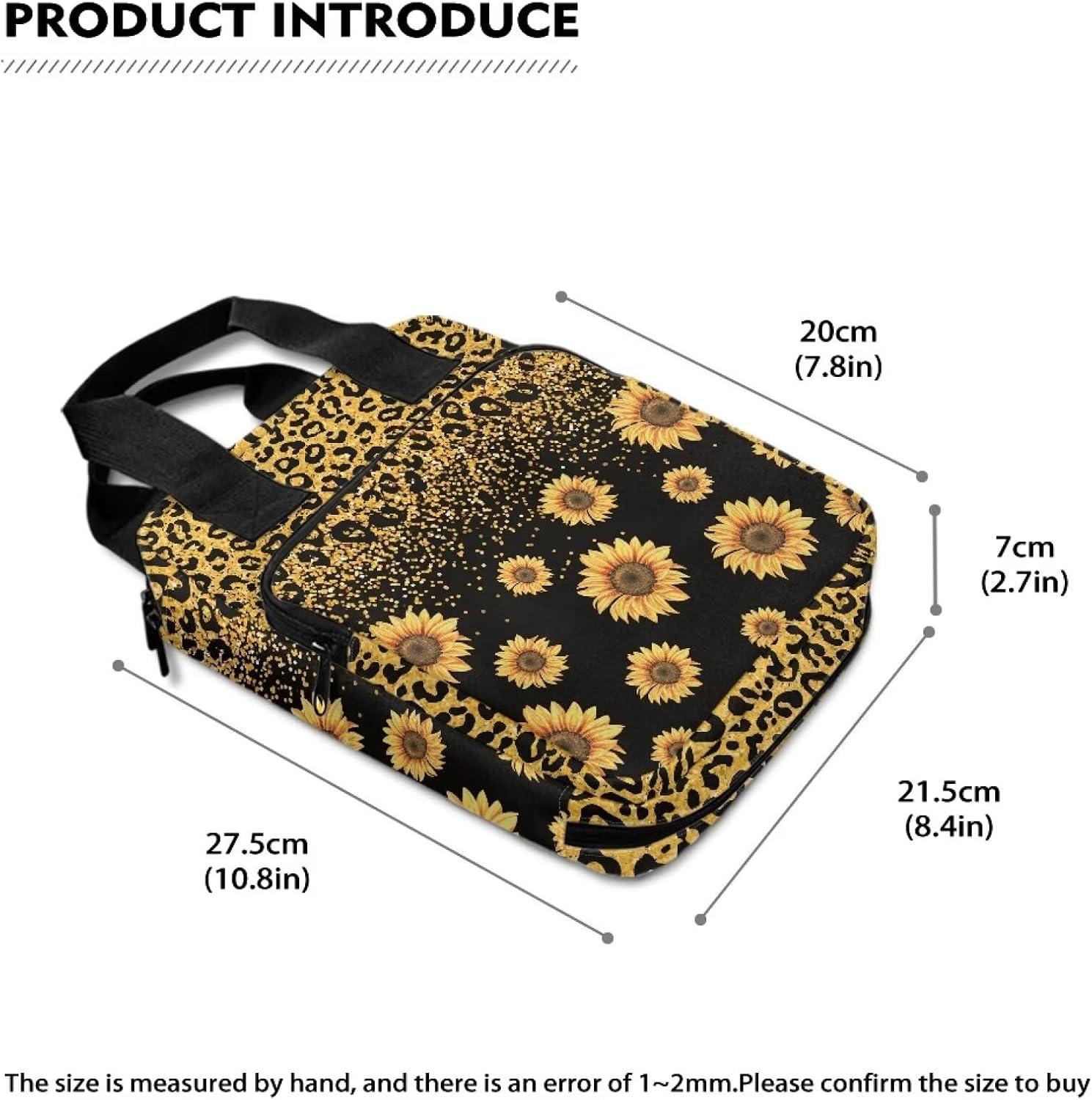 Mumeson Bible Cover for Men Women Big Size Bile Case Scripture Handbag with Multi Pockets Church Tote Bag