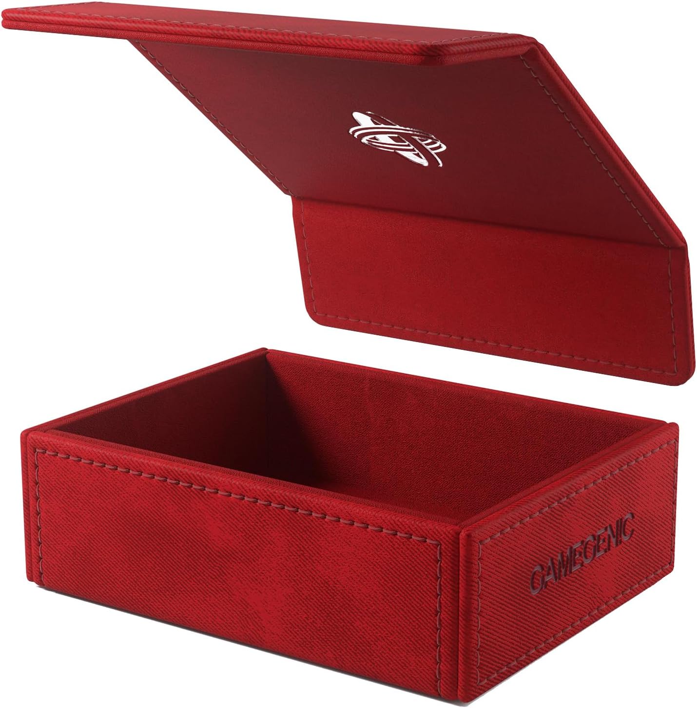 Gamegenic Token Keep - Premium Token Box for Safe Storage, Fits Dungeon 1100+ and Dungeon S 550+, Holds Tokens, Dice, and Cards, Fully Usable During Gameplay, Red Color, Made