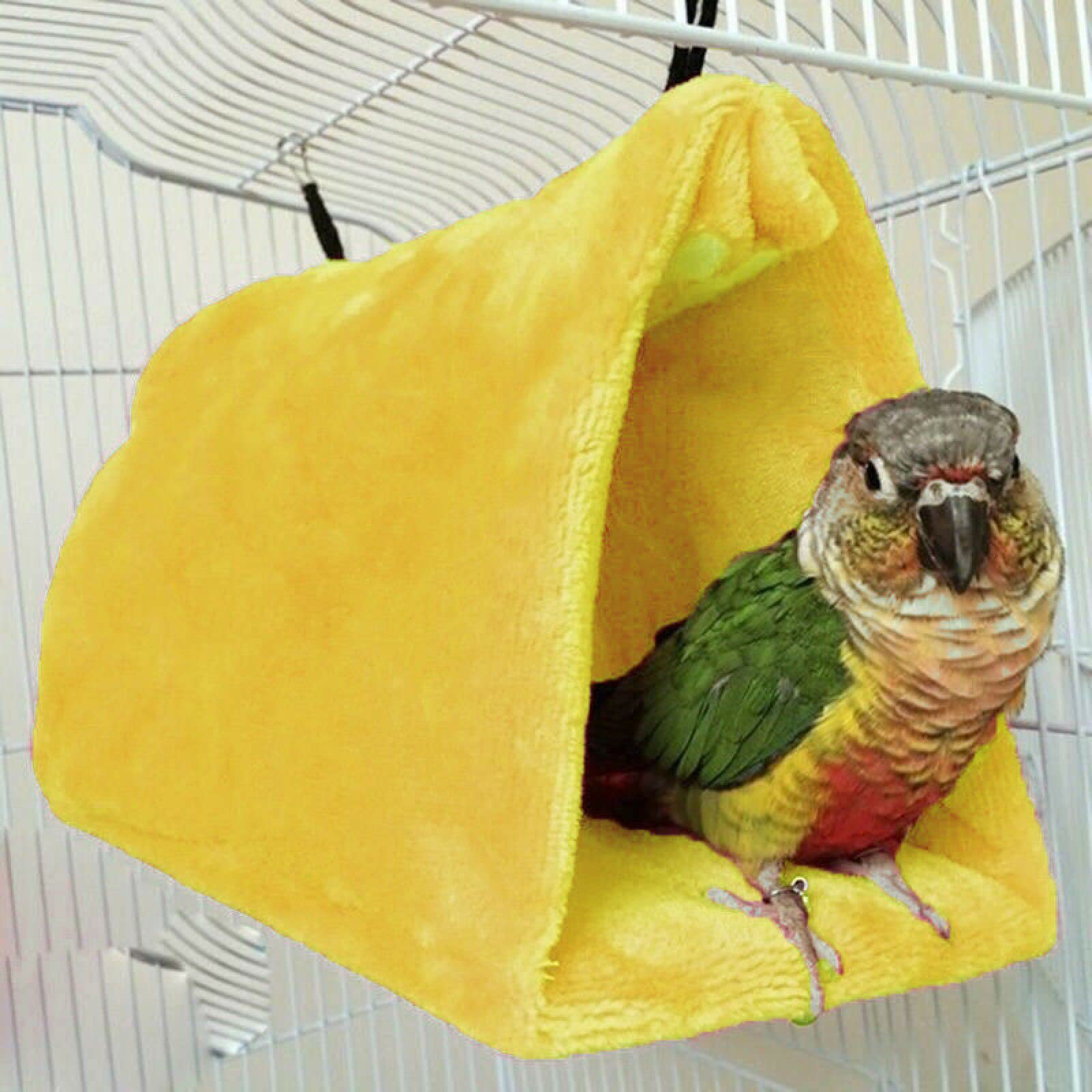 Nido de pájaros, Casa Nido de Pájaro Mascota Loro Periquito Cálida Hamaca Jaula Choza Tienda Cama Cueva Colgante G(D)