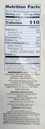 Antimo Caputo Gluten Free Pizza Flour 11 Lb Bulk - All Natural Multi Purpose Flour & Starch Blend for Baking Pizza, Bread, Pasta
