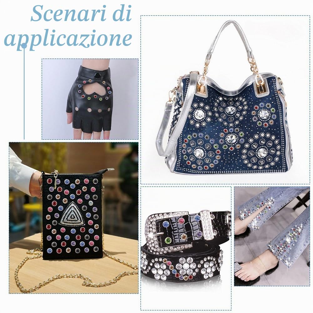 nbeads Leathercraft Turchese Rapid Rivetti Chiodi Bottoni Borse Scarpe in Pelle Artigianato Riparazione Decorazione