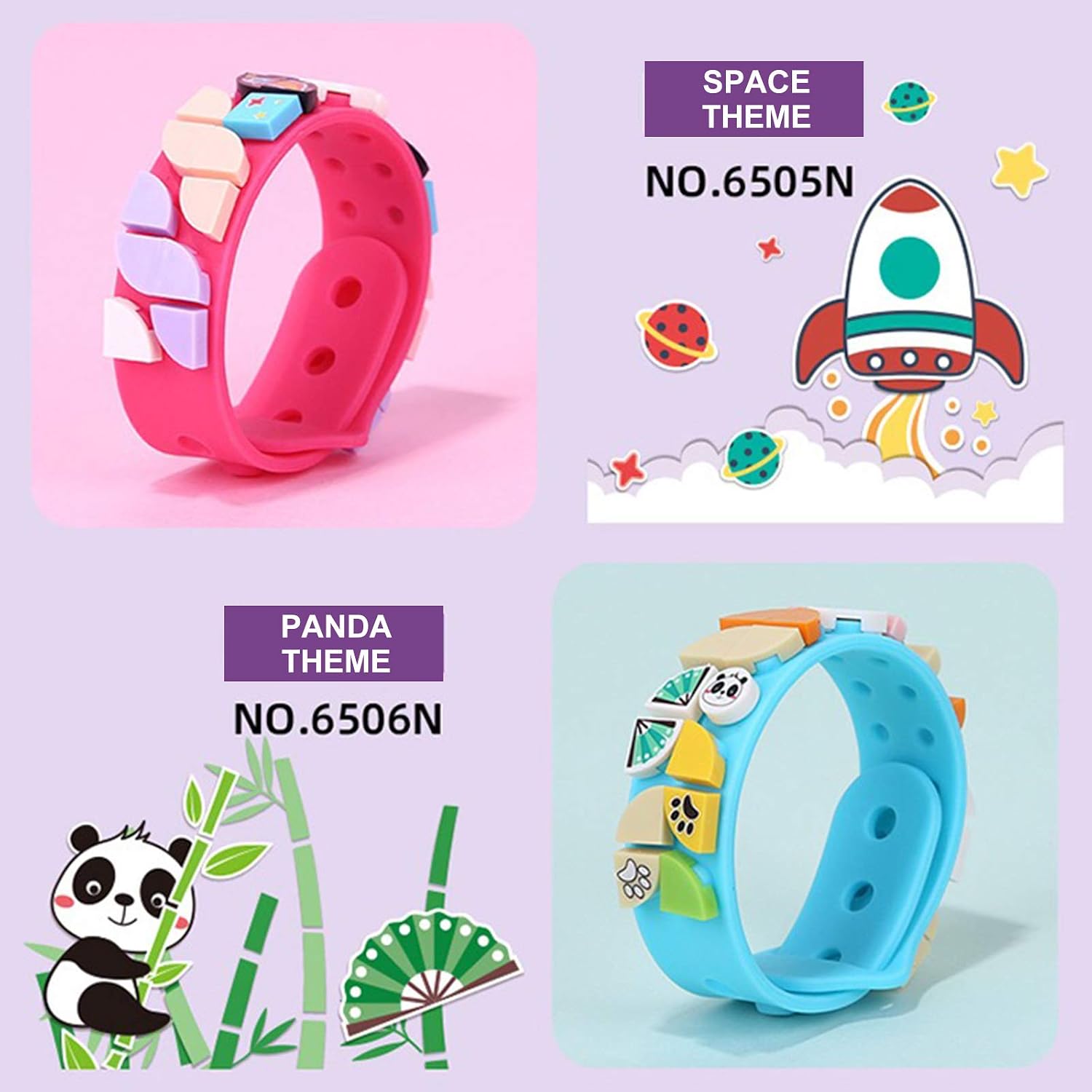 MEIEST 6 Packs Kids Jewelry Craft Bracelet,Sports Bracelet Making Kits,Custom Friendship Wristbands