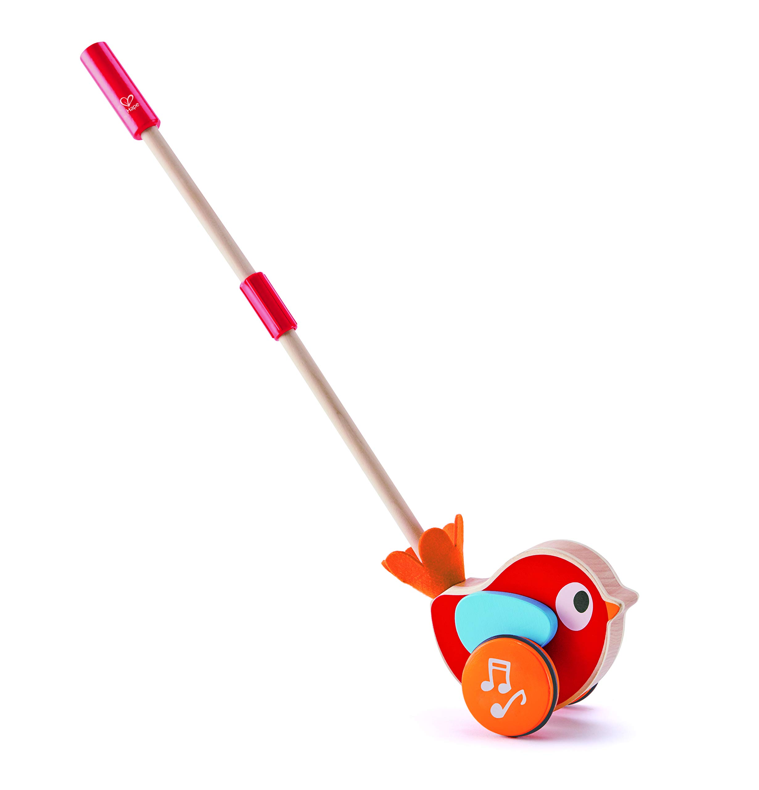Photo 1 of Hape Lilly Musical Push Along | Wooden Push Along Baby Walking Bird, Playful Kids Toy with Detachable Stick, Multicolor, 22.05 Inch (E0353)