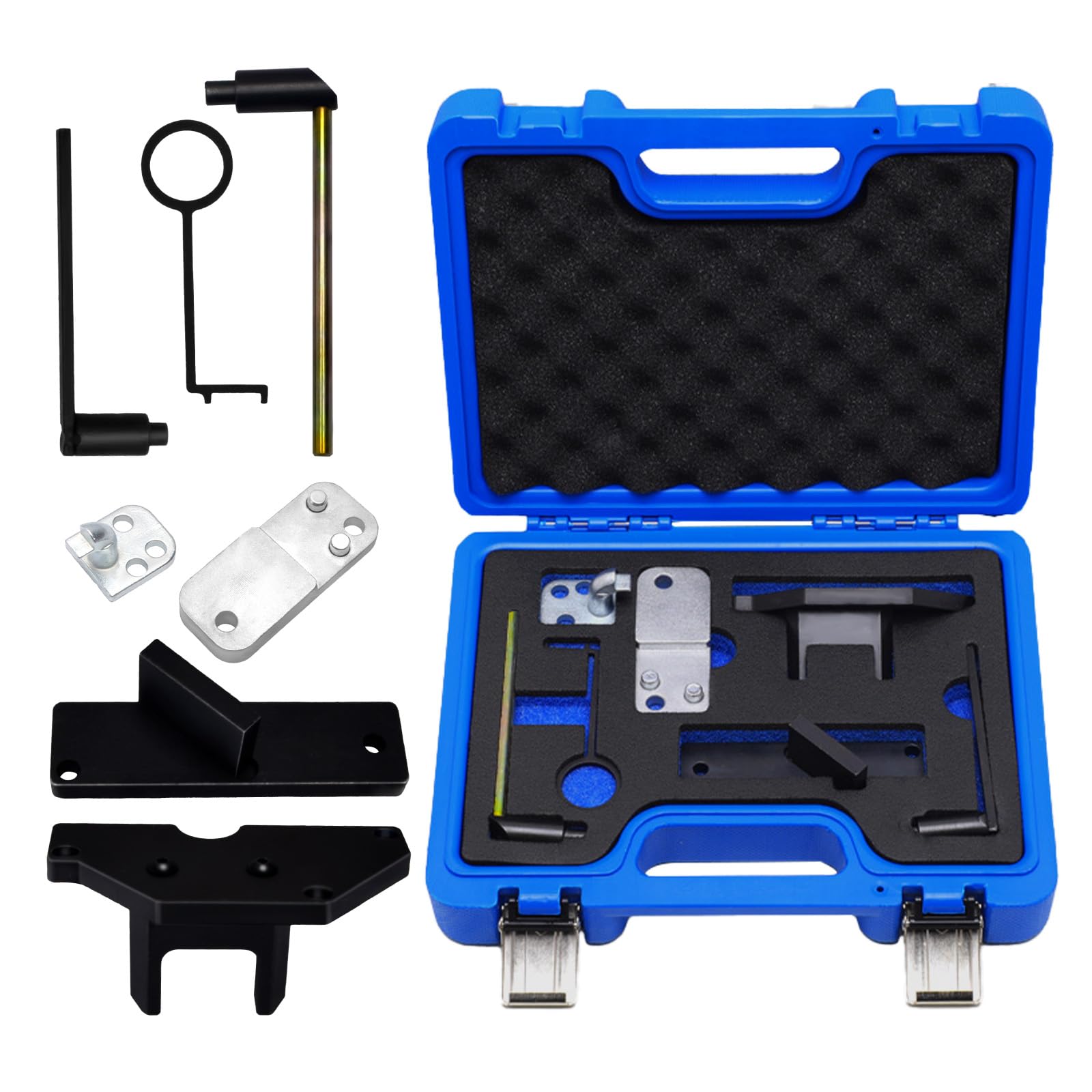 1.2 GDI PureTech Zahnriemen Werkzeug: 7tlg Motor Einstellwerkzeug Set Kompatibel mit Citroen C3-C5 Peugeot 5008-Motor Timing Tool Kit für 1.0, 1.2 Vti (VVT) Benzin, 109-2C, 109-2D, G-0109-6, 0109-2B