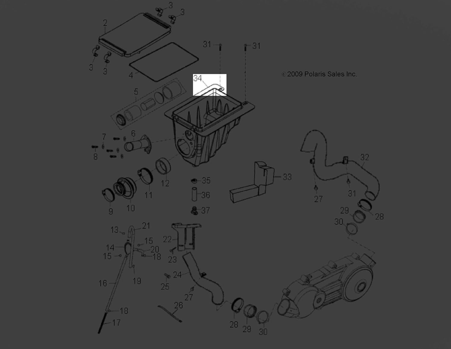 Polaris BOX-AIR INTAKE