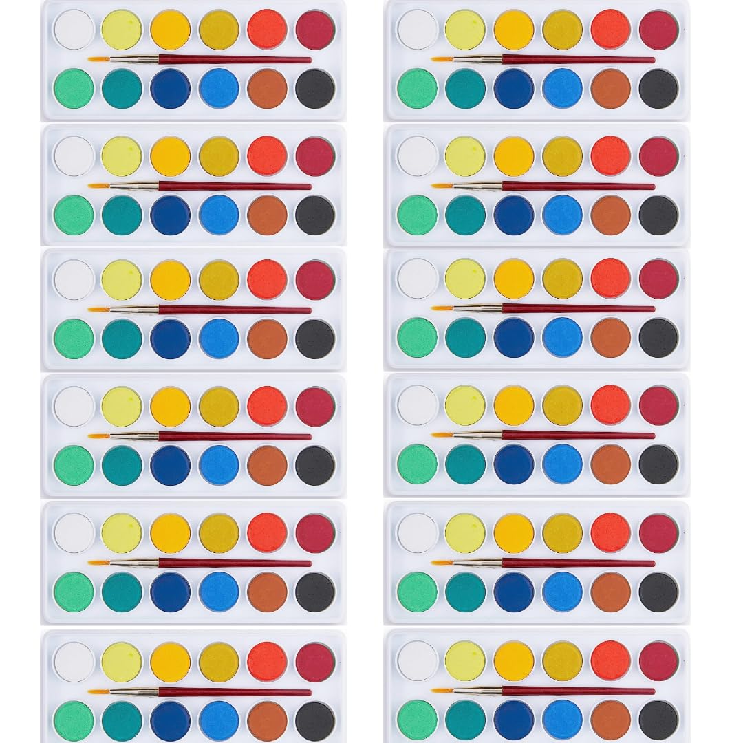 Painting Kit with Brush Best return gifts for kids Water color Artist Paint Multicolor SIZE : 6X15 CM Pack of 12-image-6