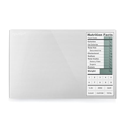 Greater Goods Perfect Portions Digital Scale and Nutrition Facts Display, (Silver, 450)